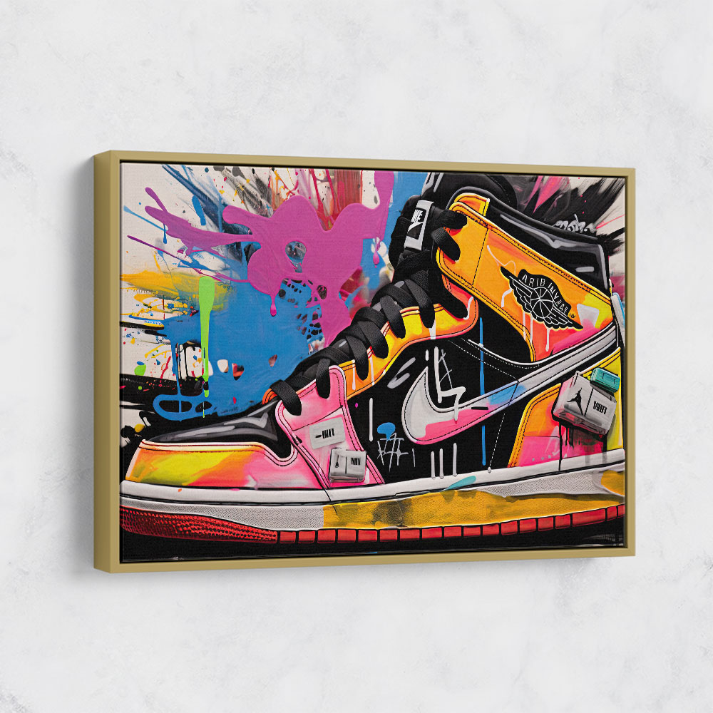 Air Jordan 11 Graffiti Wall Art